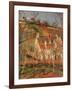 Red Roofs, Corner of a Village, Winter-Camille Pissarro-Framed Art Print