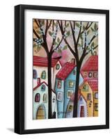 Red Roofs-Karla Gerard-Framed Giclee Print