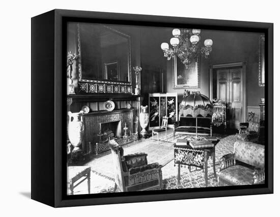 Red Room in the White House-null-Framed Stretched Canvas