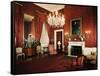 Red Room of White House-null-Framed Stretched Canvas