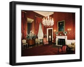 Red Room of White House-null-Framed Premium Photographic Print