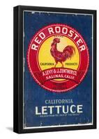 Red Rooster - Vegetable Crate Label-null-Framed Poster