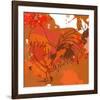 Red Rooster-Irena Orlov-Framed Art Print