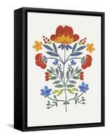 Red Roostery Flower-Aimee Wilson-Framed Stretched Canvas