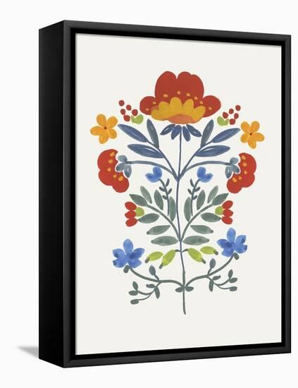 Red Roostery Flower-Aimee Wilson-Framed Stretched Canvas
