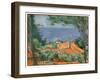 Red Rooves of L'estaque, 1883-85 (Oil on Canvas)-Paul Cezanne-Framed Giclee Print