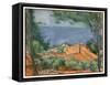 Red Rooves of L'estaque, 1883-85 (Oil on Canvas)-Paul Cezanne-Framed Stretched Canvas