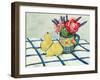 Red Rose and Two Pears, 2008-Joan Thewsey-Framed Giclee Print