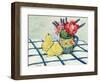 Red Rose and Two Pears, 2008-Joan Thewsey-Framed Giclee Print