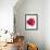 Red Rose. Watercolor-Pacrovka-Framed Photographic Print displayed on a wall