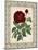 Red Rose with Wrought Iron BorderII-null-Mounted Art Print