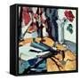 Red Rose-Samuel John Peploe-Framed Stretched Canvas