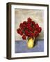 Red Roses in a Yellow Pitcher, 1934 (Oil on Canvas)-Walt Kuhn-Framed Giclee Print