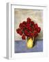 Red Roses in a Yellow Pitcher, 1934 (Oil on Canvas)-Walt Kuhn-Framed Giclee Print