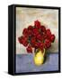 Red Roses in a Yellow Pitcher, 1934 (Oil on Canvas)-Walt Kuhn-Framed Stretched Canvas