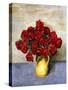 Red Roses in a Yellow Pitcher, 1934 (Oil on Canvas)-Walt Kuhn-Stretched Canvas