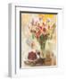 Red Roses in Crystal Vase-Yona-Framed Art Print