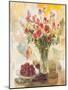 Red Roses in Crystal Vase-Yona-Mounted Art Print