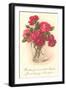 Red Roses in Drinking Glass-null-Framed Art Print