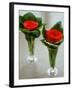 Red Roses in Glass Vases-Michael Paul-Framed Photographic Print