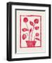 Red Roses / Lino Print-Alisa Galitsyna-Framed Photographic Print