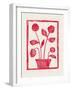 Red Roses / Lino Print-Alisa Galitsyna-Framed Photographic Print