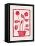 Red Roses / Lino Print-Alisa Galitsyna-Framed Stretched Canvas