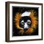 Red Ruffed Lemur-null-Framed Art Print