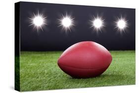 Red Rugby Ball-AndreyPopov-Stretched Canvas