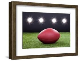 Red Rugby Ball-AndreyPopov-Framed Photographic Print