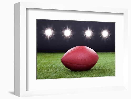 Red Rugby Ball-AndreyPopov-Framed Photographic Print