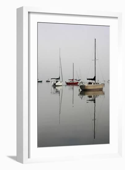 Red Sailboat I-Tammy Putman-Framed Photographic Print