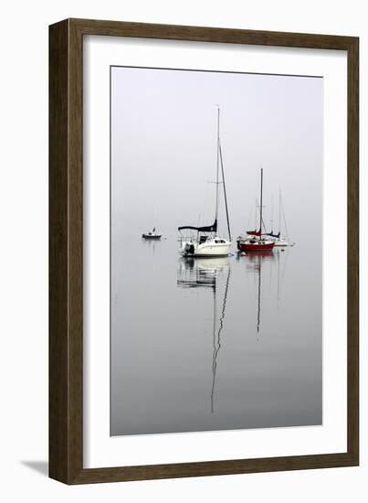 Red Sailboat II-Tammy Putman-Framed Photographic Print