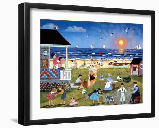Red Sails at Sunset-Sheila Lee-Framed Giclee Print