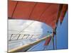 Red Sails on Sailboat That Takes Tourists out for Sunset Cruise, Key West, Florida, USA-Robert Harding-Mounted Photographic Print