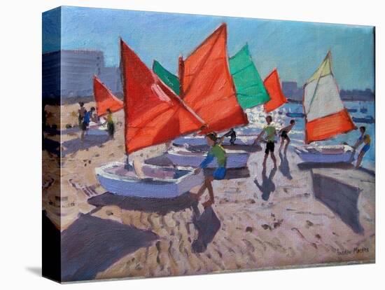 Red Sails, Royan, France-Andrew Macara-Stretched Canvas