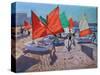 Red Sails, Royan, France-Andrew Macara-Stretched Canvas
