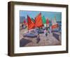 Red Sails, Royan, France-Andrew Macara-Framed Giclee Print