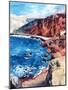 Red Sand Beach-Key and Sea Creative-Mounted Photographic Print