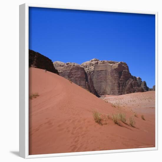 Red Sand Dune and Desert Landscape, Wadi Rum, Jordan-Christopher Rennie-Framed Photographic Print