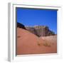 Red Sand Dune and Desert Landscape, Wadi Rum, Jordan-Christopher Rennie-Framed Photographic Print