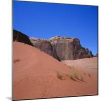 Red Sand Dune and Desert Landscape, Wadi Rum, Jordan-Christopher Rennie-Mounted Photographic Print