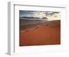 Red Sand Dunes at Dawn Overlooking "Fairy Circles" in the Namibrand Desert, Namibia-Frances Gallogly-Framed Photographic Print