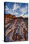 Red Sandstone Covered with Salt, Gold Butte, Nevada, United States of America, North America-James Hager-Stretched Canvas