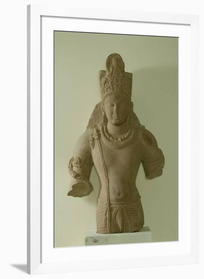 Red Sandstone Figure of Lord Vishnu, Mathura, 5th Century-null-Framed Giclee Print