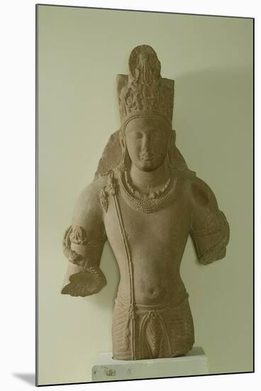 Red Sandstone Figure of Lord Vishnu, Mathura, 5th Century-null-Mounted Giclee Print