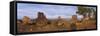 Red Sandstone Monuments in Monument Valley Navajo Tribal Park, Grand Canyon Np, Arizona, USA-Paul Souders-Framed Stretched Canvas