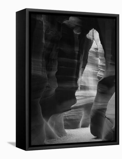 Red Sandstone Walls of Antelope Canyon, Arizona, USA-Adam Jones-Framed Stretched Canvas