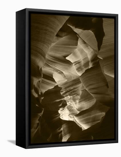 Red Sandstone Walls of Lower Antelope Canyon, Page, Arizona, USA-Adam Jones-Framed Stretched Canvas