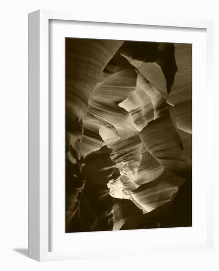 Red Sandstone Walls of Lower Antelope Canyon, Page, Arizona, USA-Adam Jones-Framed Photographic Print